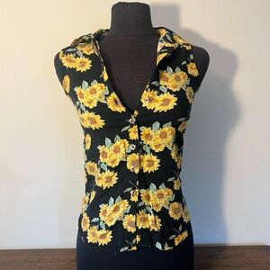 Vintage 90s no boundaries sunflower tank top